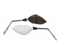 Retroviseur scoot design ii diam 8 blanc gauche+droit (paire)