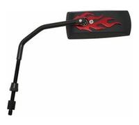 Retroviseur Scoot Replay Flaming Reversible Noir Mat-Rouge (X1) **