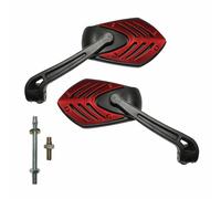Retroviseur scoot gills rouge (paire)