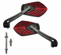 Retroviseur scoot gills rouge (paire)