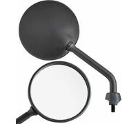 Rétroviseur SIP Shorty 110 mm Noir mat Métal Approuvé et Paire