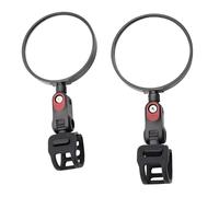 Retroviseur Trotinette Electrique, Retroviseur Velo Electrique Rond,Peut Miroir 360 Rotatif, Pour Avec Segway Ninebot Tous Les Kickscooter Max G30 G2 G3 Zt3 Pro Gt3 F3 E3 (Black-1 set)