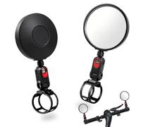 Rétroviseur Trottinette Électrique 360°Grand Angle, Segway Ninebot ZT3 Pro | Compatible avec Segway Ninebot ALL Trottinettes MAX G30 G2 G3 ZT3 Pro GT3 F3 E3, pour Vélo/Vélo Électrique/Scooter Électrique