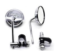 Rétroviseur Universel Avec Barre De Poignée De Moto, 22mm, Rétroviseurs Latéraux De Moto Pour NC750X, Pour CB650R, Pour NX500, Pour NT1100 Ensemble miroirs(Chrome)