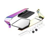 Rétroviseur Universel Pour Mo&to Pour CB650F/CB650R/CB1000R/CB1300/CB750/CB1100 - Boîtier En Aluminium Moulé Sous Pression Stealth Wing Et Kit De Vis M8/M10(Style E)