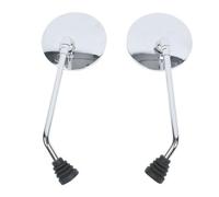 Rétroviseur Universel Pour Moto 8 Mm Rond Chromé Gauche Droite Paire compatibles