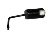 Rétroviseur universels pour scooters type F1 court Clignotant Led - look carbon