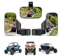 Rétroviseur UTV Central Latéral Kit pour CanAm Commander 1000 2011-2026 Miroir Angle Large Réglable Tout Terrain Arceau de Sécurité Accessoires