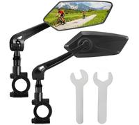 Retroviseur Velo, 2 Rétroviseur Trottinette Électrique Grand Angle Retro Velo Rotatifs à 360°, Pour Cyclisme Vtt Vélo Trottinette
