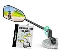 Rétroviseur Vélo Anti-Chute Stable, Surdimensionné Pas Facile à Bloquer, Pour Guidon (Gauche)