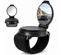 Rétroviseur vélo bracelet - 360° orientable miroir convexe - Sangle réglable 39 5 cm - Sécurité compact