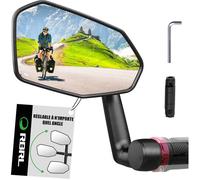 Rétroviseur Vélo, Pas Facile à Bloquer, Rétroviseur de vélo Extra Large, Rétroviseur de Vélo Incassable et Durable, Adapté au Vélo