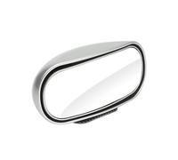 Rétroviseur Voiture Latéral Grand Angle Réglable À 360 Grés Mort Moyen Pression Pour Auxiliaire Stationnement Miroir Rétroviseur(Argent)