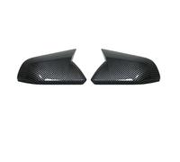 Retroviseurs 1 Paire De Coques De Rétroviseur Extérieur Pour Ford Pour Mustang 2015-2020 Coques Latérales De Rétroviseur Noir Brillant Aspect Carbone Lateraux Coque(Aspect carbone,2)