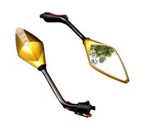 Rétroviseurs 2 Pièces/Paire 10mm Moto Clignotants Rétroviseur Scooter E-Bike Rétroviseurs Arrière Rétroviseur Convexe