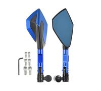 Rétroviseurs Arrière Moto Pour Suzu&ki Pour GLADIUS 650 2010 Pour GLADIUS 400 2010-2012 Pour SV 650 SV650S 1999-2018 GSX 400 IMPULSE 2005-2007 Rétroviseurs CNC Moto(Blue)