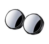 Rétroviseurs aveugles, angle mort universel réglable à 360°, store auxiliaire pour voiture, à coller, grand angle rotatif à 360°, avec la plupart des voitures, 1 pièce (gauche) FcQ403 (noir, taille