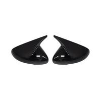 Retroviseurs Boîtier De Rétroviseur Extérieur Pour KIA Pour Stinger 2018-2022 Coques De Rétroviseur Latérales, Coques De Portières, Finition Aspect Carbone Lateraux Coque(Noir brillant)