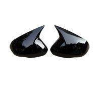 Retroviseurs Boîtier De Rétroviseur Pour CRV 2023 Autocollant, Cache Latéral, Aile, Garniture De Porte Extérieure, Coque De Protection Aspect Carbone Lateraux Coque(Noir brillant)