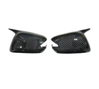 Retroviseurs Coque Boîtiers De Rétroviseurs Extérieurs Pour Jazz 2009-2013 Autocollant Aspect Carbone Coque Rétroviseur, Capuchon D'aile, Garniture De Porte Lateraux Boîtiers(Noir brillant,2)