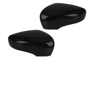 Retroviseurs Coque De Rétroviseur Pour Clio 4 Pour Mk4 Pour Zoé Pour Captur 2012-2019 Coque De Rétroviseur Noir/blanc Brillant Lateraux Coque(Paire noire)