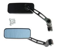 Retroviseurs Couple Miroir métal Moto Scooter Custom Noir A-Pro Adaptateur