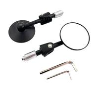 Rétroviseurs De Bout De Guidon - Rond Convexe Réglable à 360° de Rechange | Rétroviseurs De Scooter En 2 Pièces Pour Guidons | Pour Vélo Moto Quad Scooter Vue Latérale