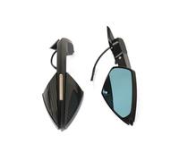 Rétroviseurs de Guidon Moto Convient pour 2024 Rétroviseur De Moto Clignotant Rétroviseur Pliable Accessoires De Moto(Carbon Fiber v4)