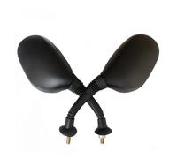 Rétroviseurs de Guidon Moto Rétroviseur De Moto 8 Mm avec Boucle Fixe, Indicateur Lumineux, Rétroviseur Latéral De Moto(8MM 1Pair)