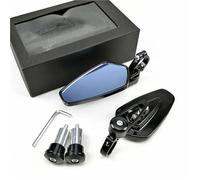 Rétroviseurs de moto 22 mm, 2 pièces, embout de guidon en verre bleu, for Kawasaki, Ninja, 650R, ER6F, ER6N, Versys, W800, SE, Z750S ,Rétroviseurs Moto