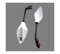 Rétroviseurs De Moto Avec Clignotant LED 10mm pour Rétroviseurs Latéraux(Color-Si)
