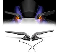 Rétroviseurs de moto avec éclairage LED pour Yamaha YZF R1 M (2020-2025), pivotants latéraux, rétroviseurs de guidon de moto avant