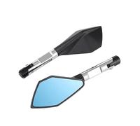 Rétroviseurs De Moto en Aluminium CNC, Miroir Latéral De Moto en Verre Bleu pour SP&eed Triple Cb125r pour Gsx S1000 Rétroviseurs