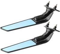 Rétroviseurs de moto en aluminium CNC Rétroviseurs latéraux réglables à ailes de vent Rétroviseurs anti-éblouissement adaptés pour BMW S1000RR (Année: 2019-2022)