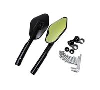 Rétroviseurs de Moto Guidon Miroir De Recul En Aluminium CNC, Accessoires De Modification De Moto Et Scooter(Black)
