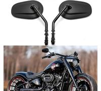 Rétroviseurs De Moto Noirs De 8 Mm, Aile De Guidon Pour Dyna Super Glide Street Glide Road Glide Softail A129
