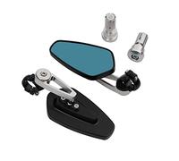 Rétroviseurs De Moto Rétroviseurs D'extrémité Rétroviseurs Bleus Anti-éblouissement Rétroviseurs Latéraux 7/8 ''22mm Pour Ducati 959 899 Panigale 1198 S R 1098 S Tricolor 848 EVO(Argent)