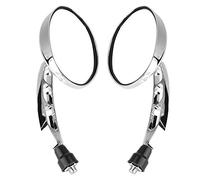Rétroviseurs de moto rétroviseurs latéraux rétroviseur universel de moto rond 2 pièces miroir latéral de moto modifié Chrome