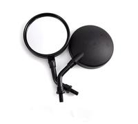 Rétroviseurs de moto Rétroviseurs moto rétro 8/10 mm ABS universels pour Kawasaki pourZ650 Z800 Z1000 Rétroviseurs de guidon(Black-short pole)