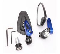 Rétroviseurs de moto universels CNC 7/8 pouces 22 mm, verre bleu, for guidon de scooter, accessoires(Blue)