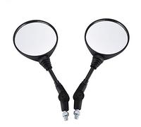 Rétroviseurs de moto universels de qualité supérieure, durables, réglables, vision claire, boîtier noir, vis M10, installation facile pour la plupart des motos, vélos de rue, 1