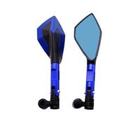 Rétroviseurs De Moto Universels En Aluminium, 8mm 10mm, For Scooter, Vélo Électrique, Café Racer, Rétro Réglables(Blue)