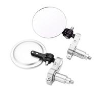 Rétroviseurs De Moto Universels, Latéraux Ronds Pliables 3 Pouces pour K1200R HP2 Enduro K1300S/R/GT K1600GT/GTL R1250GS(Silver)