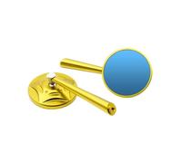 Rétroviseurs de moto Vue arrière Rétroviseurs Retroviseurs Moto 8/10Mm Rétroviseur Latéral Pour Ducati Pour Hypermotard 950 Pour Monster 696 Pour Scrambler800(Doré)