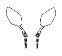 Rétroviseurs de vélo 2 pièces, rétroviseur de casque réglable en alliage d'aluminium noir rétroviseur de vélo pour vélo de montagne vélo électrique moto