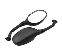 Rétroviseurs de vélo 3D noirs compatibles avec les vélos électriques et de route, angle réglable en plastique ABS, 6 mm, 8 mm, ensemble de sécurité gauche et droite (8 mm)