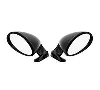 Rétroviseurs de Voiture Tbest 1 Paire Noir Universel Rétroviseur de Porte Latérale Accessoire de Modification de Voiture Vintage