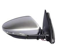 Rétroviseurs extérieurs 6 9 13 Fils Voiture Chauffée Auto Pliant Clignotant Côté Miroir Assemblée Pour Vw Pour Passat B7 2012 2013 2014 2015 2016(Argent,R 13 Wire)