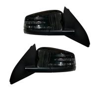 Rétroviseurs extérieurs auto Ensemble Rétroviseur Intérieur Électrique Rabattable Et Réglable Avec Clignotant Pour Mercedes Pour Benz W176 Bekuyu(1 pair Black)