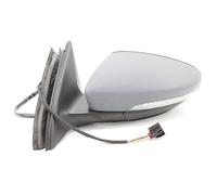 Rétroviseurs extérieurs auto Rétroviseur Chauffant Rabattable À 8 Broches Pour VW Pour Jetta VI 2012-2018 5C7857507 5C7857508 Ensemble rétroviseur voiture(Unpainted,La gauche)